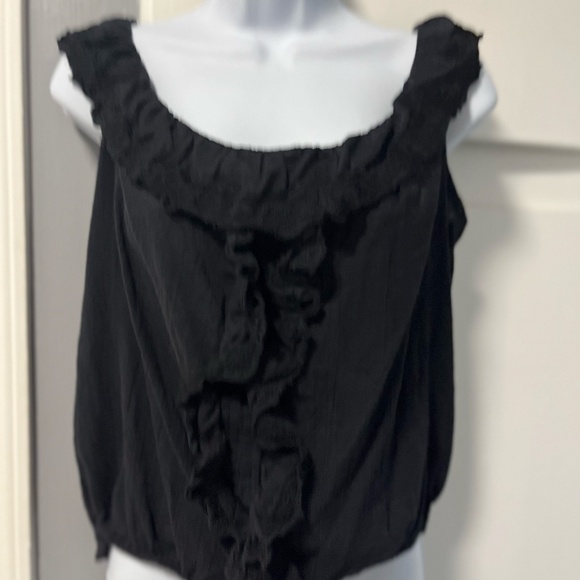 Max Studio Women's Ruffle Cami Bubble Top Large - Picture 5 of 9